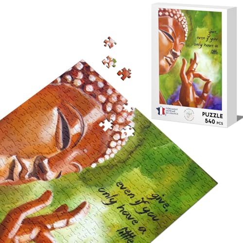 Klassisches Puzzle 540 Teile Geben Inspirierend Zitat Englisch Buddha Buddhismus Wohlbefinden Spiritualite von Fabulous