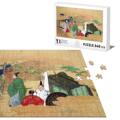 Klassisches Puzzle 540 Teile Japanischer Stempel 19 Kampagne zarte Kunst Original Vintage von Fabulous