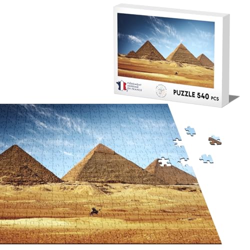 Klassisches Puzzle 540 Teile Pyramiden von Gizeh Ägypten Kamel Landschaft Wüste von Fabulous