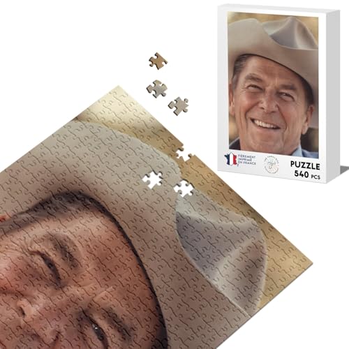 Klassisches Puzzle 540 Teile Ronald Reagan Präsident Vereinigte Staaten Cowboyhut von Fabulous