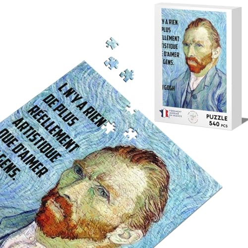 Klassisches Puzzle 540 Teile Van Gogh Zitat Liebe Maler Motivation von Fabulous