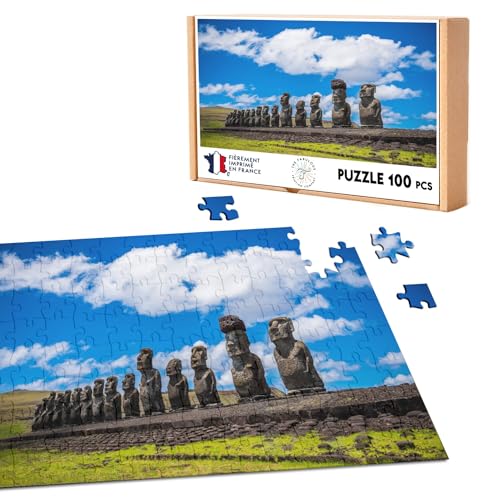 Moai Classic Puzzle 100 Teile Osterinsel Denkmal Chilie Geschichte Erbe von Fabulous