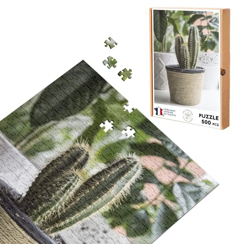 Puzzle Classic 500 Teile Kaktus im Topf Kolonarkaktus Cereus Haus Innen von Fabulous