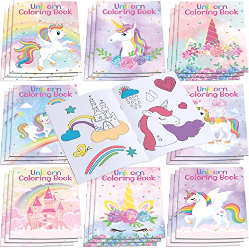 Faccito 24 Stück Einhorn Malbücher Mini Malbücher Set für Kinder Einhorn Ausmalbücher für Kleinkind Mädchen Party Mitgebsel Klassenzimmer Geschenke Faccito 24 Stück Einhorn Malbücher Mini Malbücher Set für Kinder Einhorn Ausmalbücher für Kleinkind Mädchen Party Mitgebsel Klassenzimmer Geschenke von Faccito