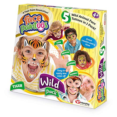 Face Paintoos FP001 Wild Pack Gesichtsfarbe, mehrfarbig von Face Paintoos