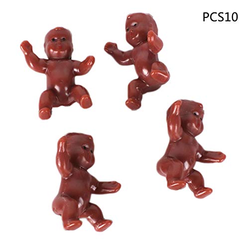 FackLOxc 10pcs Baby Für Puppenfiguren Miniatur Accessoire Family Garden Für Puppenhaus Für Spielhaus Babyparty von FackLOxc