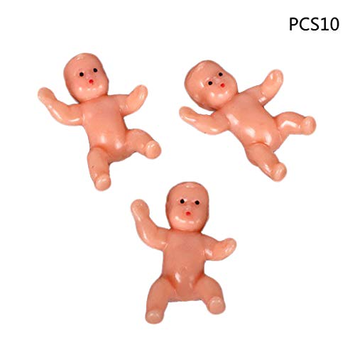 FackLOxc 10pcs Baby Für Puppenfiguren Miniatur Accessoire Family Garden Für Puppenhaus Für Spielhaus Babyparty von FackLOxc