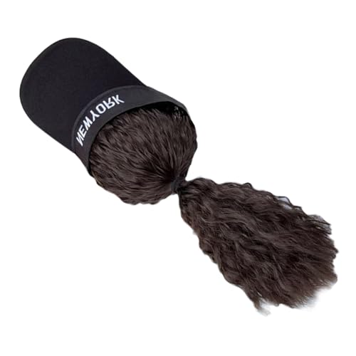 FackLOxc Baseballkappen Sonnenhut Sport Hüte Perücken Haarverlängerungen Pferdeschwanz Für Cosplay Kopfstück Mit Haarverlängerungen Lockiges Haar FackLOxc Baseballkappen Sonnenhut Sport Hüte Perücken Haarverlängerungen Pferdeschwanz Für Cosplay Kopfstück Mit Haarverlängerungen Lockiges Haar von FackLOxc