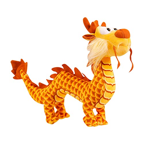 FackLOxc Chinesischer Drache Stofftier Chinesischer Drache Plüschtier 2024 Chinesisches Drachenjahr Drachenplüschtiere Chinesische Drachenmaskottchen von FackLOxc