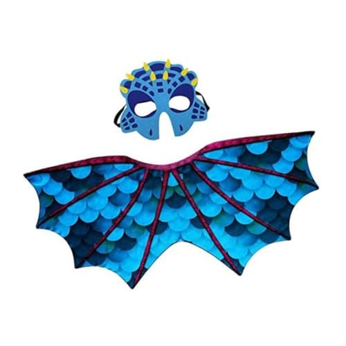 FackLOxc Dinosaurier-Umhang für Kinder, Drachenflügel, Umhang für Kinder, Dinosaurier, Cosplay, Zubehör für Jungen, Mädchen, Geburtstag, Halloween FackLOxc Dinosaurier-Umhang für Kinder, Drachenflügel, Umhang für Kinder, Dinosaurier, Cosplay, Zubehör für Jungen, Mädchen, Geburtstag, Halloween von FackLOxc