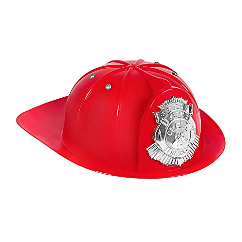 FackLOxc Feuerwehrmann-Kostüm für Kinder, Hartschalenhelm, Feuerwehrmann, Cosplay, Kostüm, Zubehör, Halloween-Requisiten von FackLOxc