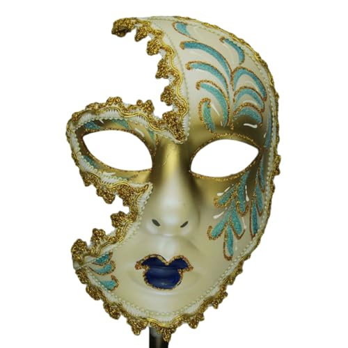 FackLOxc Mardi Gras Maske Maskerade Maske Mit Holding Haltest Stab Venezianer Maske Maske Maske Maske Halloween Kostümmaske Für Party von FackLOxc