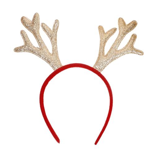 FackLOxc Niedliche Kopfbedeckung Haarschleife Weihnachten Hirschgeweih Stirnband Partygeschenke Haarband Für Frauen Mädchen Foto Requisiten Zubehör von FackLOxc