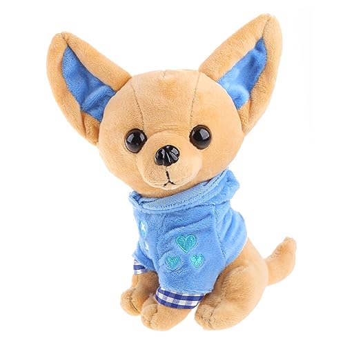 FackLOxc Plüsch Baby Spielzeug Weiche Neuheit Chihuahua Puppen Geburtstagsgeschenk Für Kinder Ausgestopft Weihnachtskarte Plüsch Für Home Decor von FackLOxc