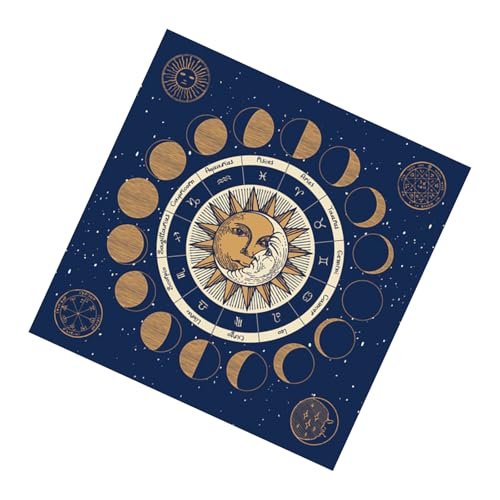 FackLOxc Quadratische Tischdecke Tarot Altars Stoff Game Pad Astrologische Orakleholder Tisch Covers Kartenmatte Göttisch Tischtuch von FackLOxc