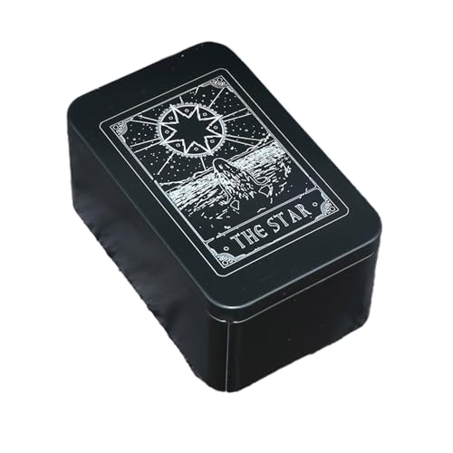 FackLOxc Rechteckige Metall-Kartenbox für Spiele, Tarots, Schmuck, Aufbewahrungsbox, Verpackung, Spiel, leere Karten-Aufbewahrungsbox FackLOxc Rechteckige Metall-Kartenbox für Spiele, Tarots, Schmuck, Aufbewahrungsbox, Verpackung, Spiel, leere Karten-Aufbewahrungsbox von FackLOxc
