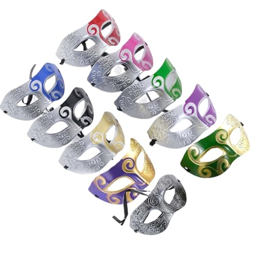 Maskerade-Augenmaske für Damen und Herren, Halloween, Karneval, Maskerade, Augenmaske, Kostüm, Zubehör, halbes Gesicht von FackLOxc