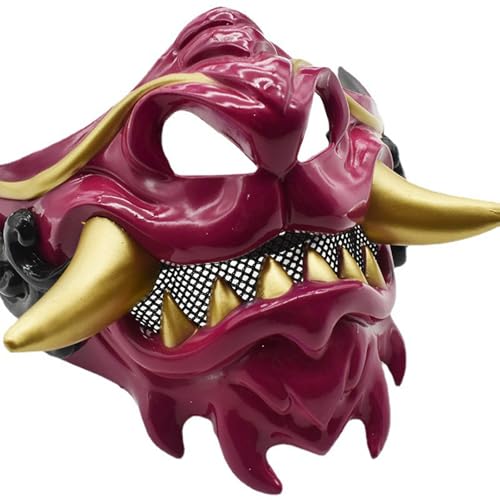 Maskerade Halloween-Kostüm, halbes Gesicht, japanische Party, Teufel, Samurais, Karneval Maskerade Halloween-Kostüm, halbes Gesicht, japanische Party, Teufel, Samurais, Karneval von FackLOxc