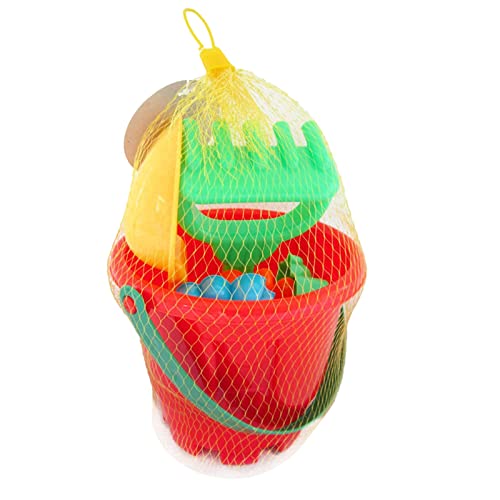 Factorys 7 Stücke Zufällige Farbe Spielzeug Eimer Rechen Wasserwerkzeuge Kinder Strand Set Spielzeug Sand Sandstrand Kinder Strand (Red, One Size) von Factorys