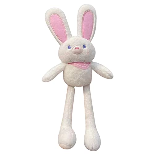 Factorys Kaninchen Plüschtiere Osterhase Kuscheltier Weiche Plüschtiere Stress Kaninchen Spielzeug Geburtstag Ostergeschenke (White, A) von Factorys