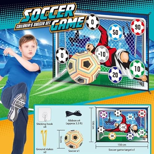 Factorys Karneval Kinderfußballspiele Indoor- Outdoor-Sportfußball Neun-Quadrat-Wertungssystem Türrahmen Interessantes Fußball-Sportspielzeug (B, One Size) von Factorys