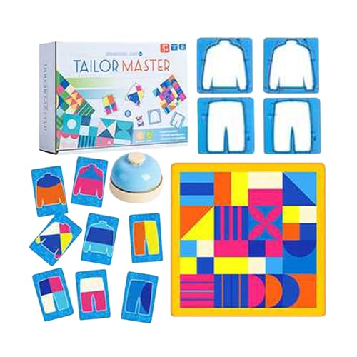 Factorys Tailor Master Lernspielzeug für Kinder, Konzentrationstraining, Denksport, Kinderspiele, grafische Farbabstimmung, Doppelbattle-Tischspiel für Freunde, Klassenkameraden, Schüler (21X15X6cm) von Factorys