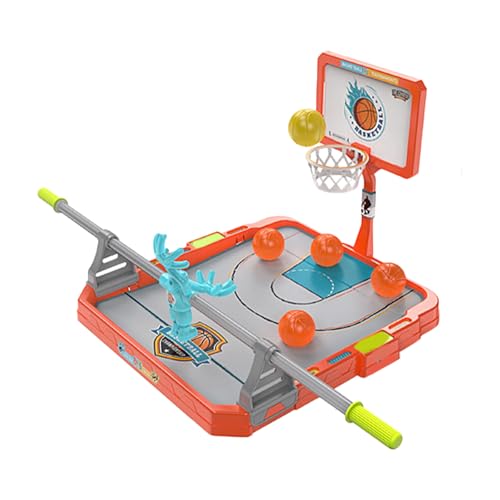 Factorys Toy Dazzling Toys Mini-Basketball-Tischspiel, klassisches Sport-Miniatur-Tischspiel, Schießspaß, Aktivität, Kinderspielzeug (Orange, 35.6X32X5.3CM) von Factorys