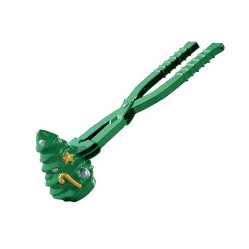 Factorys Toy Schnee Weihnachtsbaum Maker Clip Weihnachtsbaum Schneeball Clip Schnee Schneeball Maker Outdoor Indoor Schnee Kinder Glücklich Winter Kindheit (Green, 38x6x5cm) von Factorys