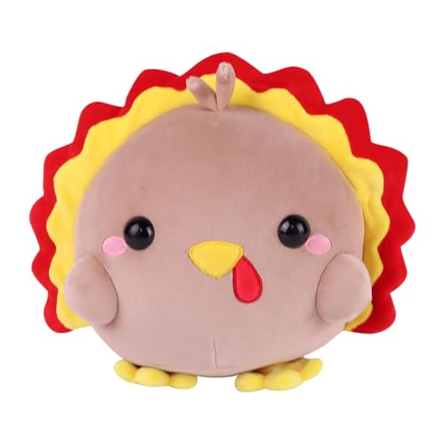 Factorys Weihnachten Cartoon Huhn Puppe Urlaub Dekoration Hause Sofa Dekoration Nette Puppe (B, 25cm) von Factorys