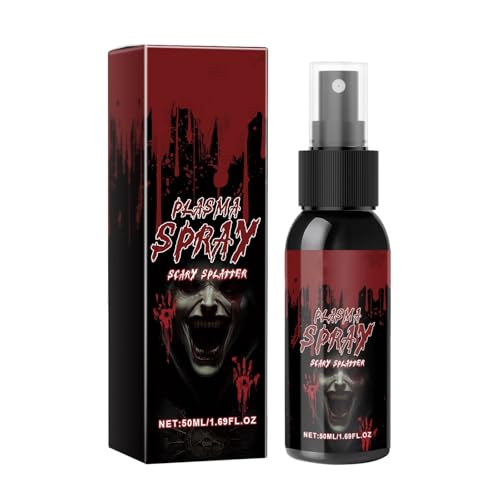 Halloween Kunstblut Spray Künstliches Blut Spray, Realistisches Waschbares Geronnenes Blut SFX Make up Zubehör für Halloween, Mottoparty, Karneval, Vampir Cosplay (Rot) von Factorys