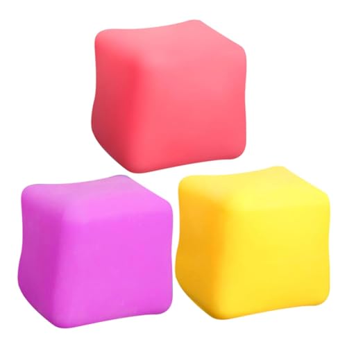 3 Ice Cube Stress Ball Anti Stress Bälle Quetschball Stressabbau Spielzeug Bunte Anti Stress Squeeze Bälle Spielzeug, Fidget Toys Stress Relief Spielzeug von Facynde