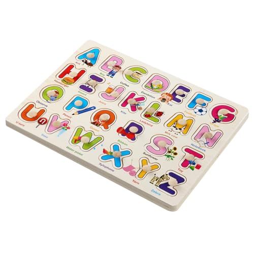 Alphabet-Zuordnungspuzzle,Buchstaben-Zuordnungspuzzle, Alphabet-Puzzles Buchstaben-Sortierplatte, Buntes Buchstabenerkennungs-Puzzlespielzeug, geschmeidiges Vorschul-Lernspielzeug für Familien und Fre von Facynde