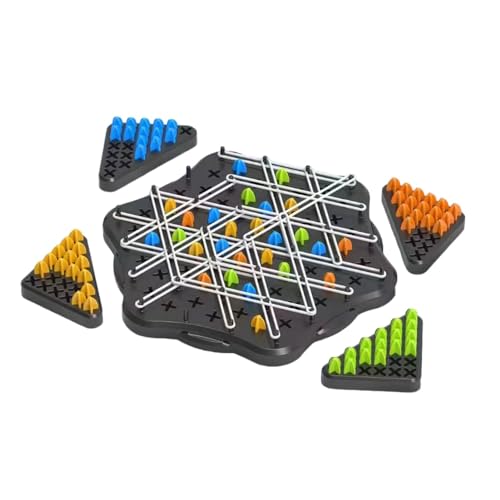 Dreieck-Brettspiel, Gummiband-Spielbrett-Set - Puzzle-Kettenbrettspielzeug Schachbrett Logischer Straßenbauer Brettspiele Für Kinder Jungen Spielbrett Labyrinth Puzzle Logikspiel Geschenke Kinderspiel von Facynde