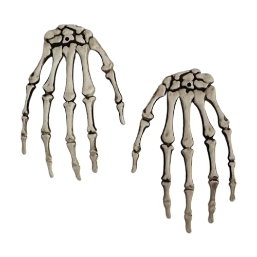 Facynde Skelett-Hand, Skelett-Hände-Dekor | 1 Paar gefälschte menschliche Handknochen | Realistisches Skelett-Zombie-Hände-Modell für Halloween-Grusel-Requisiten-Dekor von Facynde