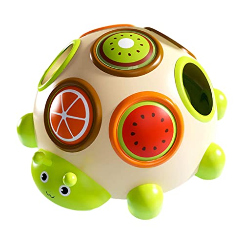 Fat Brains Spielzeug | Feinmotorik-Spielzeug für Kleinkinder - Pop-and-Slide-Shelly-Schildkröten-Spielzeug zum Trainieren der Greiffähigkeit, Motorik, Farb- und Tastwahrnehmung des Babys von Facynde