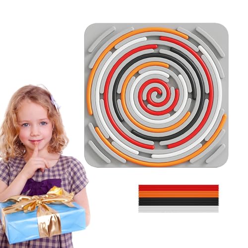 Leises Zappelspielzeug, Leises Brettspielzeug,Sensorisches Zappelspielzeug - Leises Brett, beruhigendes Fidget-Spielzeug, lautloses Fidget-Spielzeug, Silikon-Sensorspielzeug für Reisen, und Kinder von Facynde