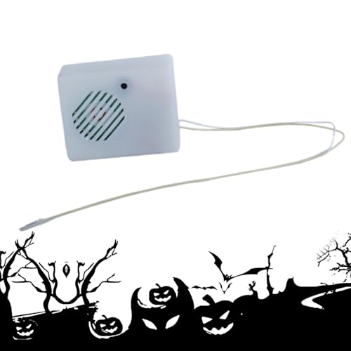 Sprachaktivierter Lautsprecher, Geisterschrei-Echolot - Sprachaktivierter Geisterschrei-Halloween-Sounder | Batteriebetriebene multifunktionale Schrei-Requisiten mit LED-Licht für Streich-Theaterauffü von Facynde