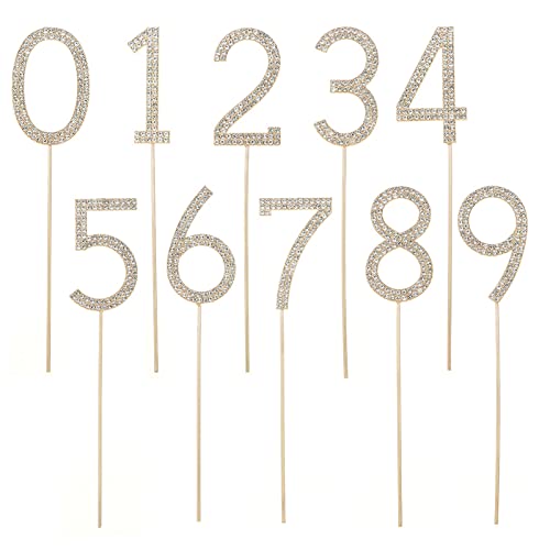 Faderr Zahlen Tortenaufsatz, 0 bis 9 Bling Strass Kuchen Topper Geburtstag Kuchen Dekoration Jahrestag DIY Geburtstag Zahlen Zahl Cupcake Topper Picks für Geburtstag Hochzeit Party Faderr Zahlen Tortenaufsatz, 0 bis 9 Bling Strass Kuchen Topper Geburtstag Kuchen Dekoration Jahrestag DIY Geburtstag Zahlen Zahl Cupcake Topper Picks für Geburtstag Hochzeit Party von Faderr