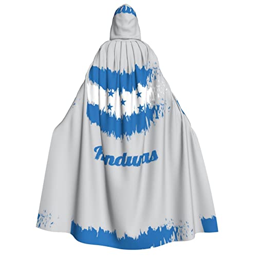 Blaue Honduras-Flagge, Unisex, mit Kapuze, Halloween-Umhang, Cosplay, Halloween, Weihnachten, Verkleidung für Erwachsene von Faduni