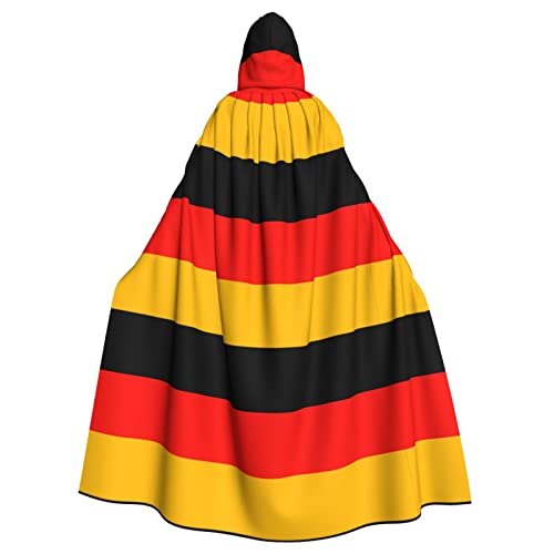 Deutschland-Flagge, Unisex, mit Kapuze, Halloween-Umhang, Cosplay, Halloween, Weihnachten, Kostüme, für Erwachsene von Faduni