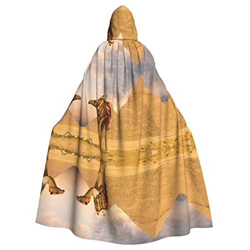 Faduni Camel Printed Unisex Weihnachten Halloween Hexe Party Hooded Adult Vampire Cape Cloak von Faduni