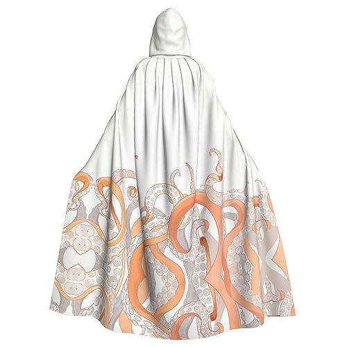 Octopus Tentakel Unisex Kapuze Halloween Umhang Cosplay Halloween Weihnachten Verkleidung Kostüme für Erwachsene von Faduni