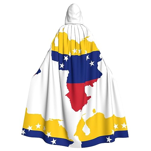 Venezuela-Flagge, Unisex, mit Kapuze, Halloween-Umhang, Cosplay, Halloween, Weihnachten, Kostüme, für Erwachsene von Faduni