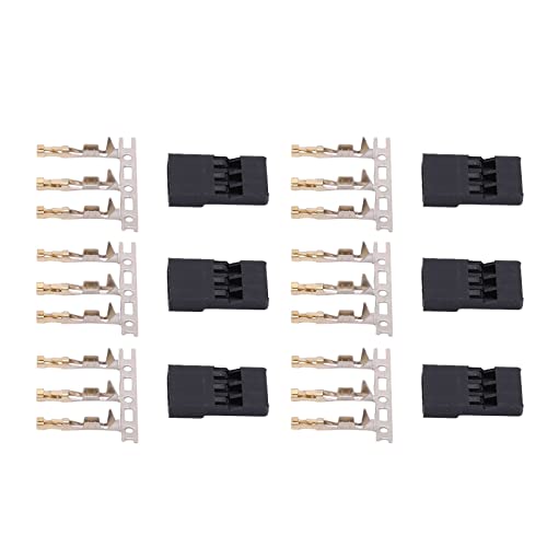 Fafeicy 100 Stück 11.010 Männlicher JR-Stecker, JR-Stecker, JR-Pin-Set, JR-Stecker-Set, JR-Stecker, JR-Pin-Set, Vergoldung, JR-Stecker für Elektronische Geräte von Fafeicy