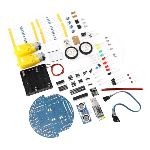 Fafeicy Smart Car Kit, Smart Car Kit MCU Robot -Projekt Science Kits Spielzeug Grafikprogrammierung Ultraschall Hindernis Vermeidung BT Control, ScienceFundamentalalskit von Fafeicy