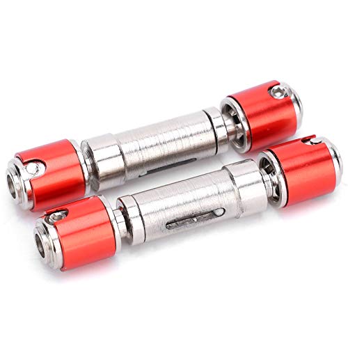 Fafeims 62-73 Mm Edelstahlantriebswelle, 2pcs RC-Autozubehör für 1/10 RC-Auto Feine Verarbeitung Praktischer Modifikation von Fafeims