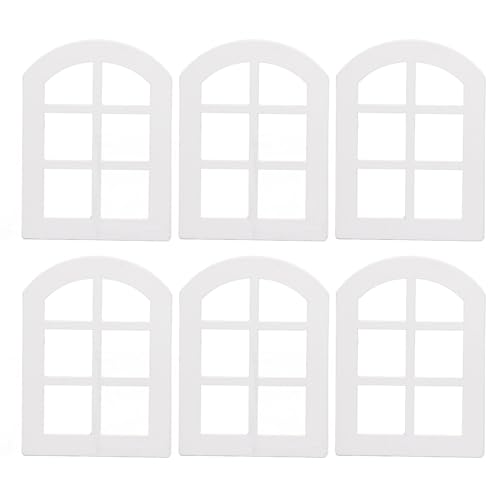 Fafeims Dollhouse -Fenster, 6pcs 1:12 Miniatur -Holzfenster Rahmen 2.99x4.06in DIY Dekor für Modellhaussammler Fafeims Dollhouse -Fenster, 6pcs 1:12 Miniatur -Holzfenster Rahmen 2.99x4.06in DIY Dekor für Modellhaussammler von Fafeims
