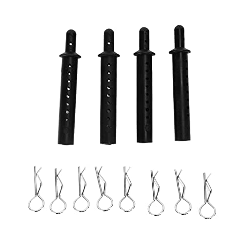 Fafeims Hochwertige Autoschalensäule mit R -Stiften füR Auto 1/10 RC, Säule Montagepol Körper Robust, Ideal füR RC -Amateure, Kunststoff + Eisen, Schwarz Fafeims Hochwertige Autoschalensäule mit R -Stiften füR Auto 1/10 RC, Säule Montagepol Körper Robust, Ideal füR RC -Amateure, Kunststoff + Eisen, Schwarz von Fafeims