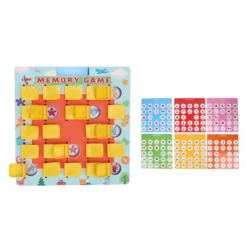 Fafeims Matching Memory Game, Holzbrettspiel mit 24 Musterkarten für Kinderreisen, Lernspielzeug für Bildungslern Fafeims Matching Memory Game, Holzbrettspiel mit 24 Musterkarten für Kinderreisen, Lernspielzeug für Bildungslern von Fafeims