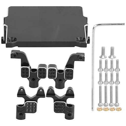 Fafeims RC-Stoßdämpfer-Set, Metall-Upgrade-Teile, Leicht, Einfache Installation, mit Aufnahmegestell, Passend für Axial SCX24 90081 AXI00002 1/24 RC-Auto von Fafeims